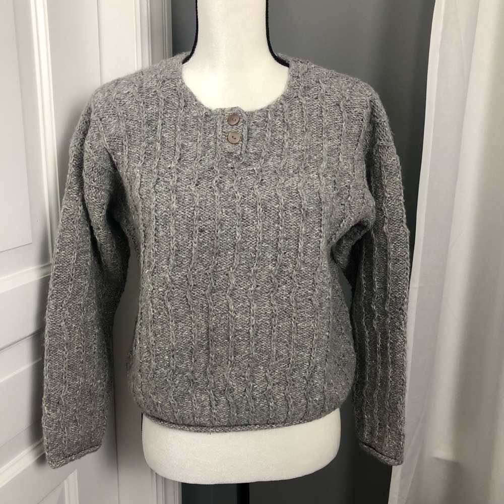Limited Crew Neck Oversized Gray Sweater  Sz XS